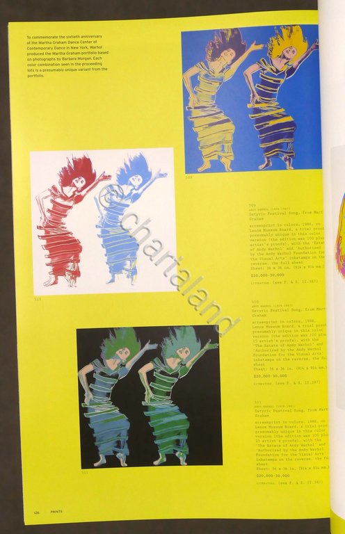 Andy Warhol at Christie's - 3 Cataloghi d'Asta - 2012
