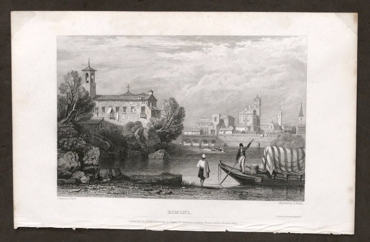 Antica stampa - Rimini - Drawn by S. Prout, Engraved … | Immagine principale