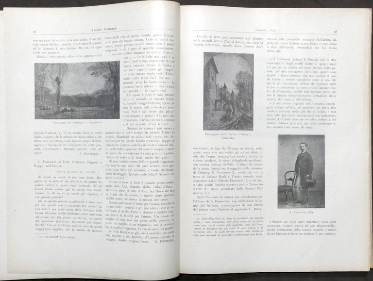 Antonio Fontanesi - Pittore Paesista - 1818-1882 - ed. 1925