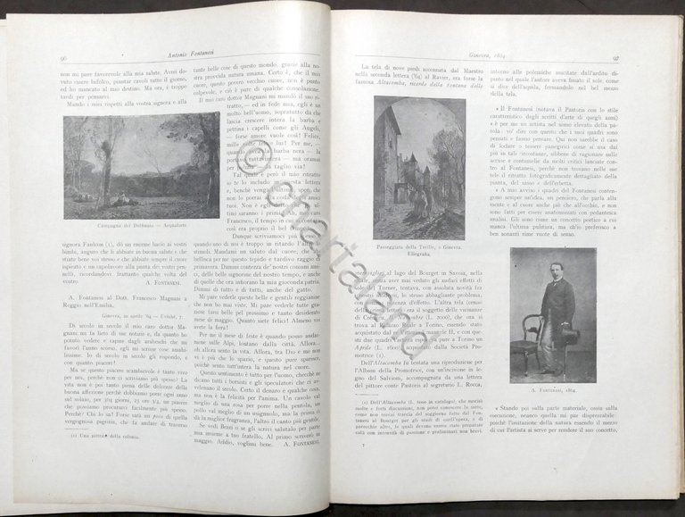 Antonio Fontanesi - Pittore Paesista - 1818-1882 - ed. 1925