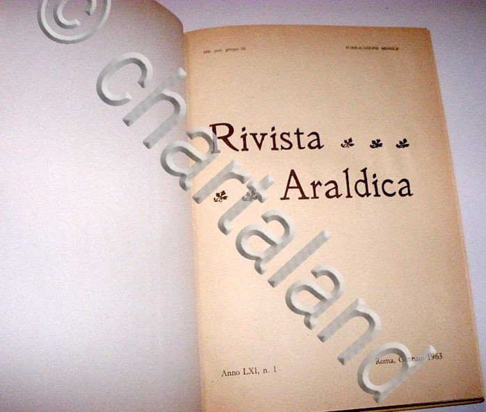 Araldica - Rivista del Collegio Araldico - Anno LXI - …