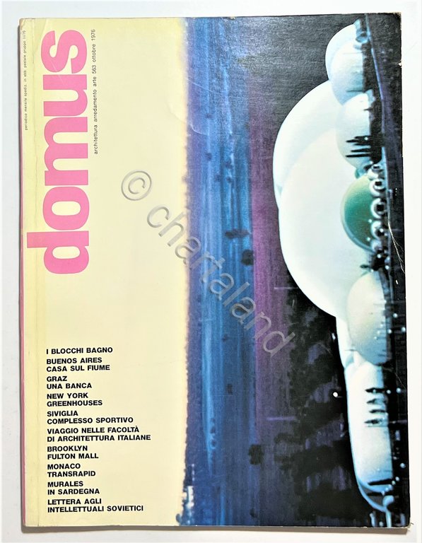 Architettura Arredamento Arte - Rivista Domus N. 563 - Ottobre …