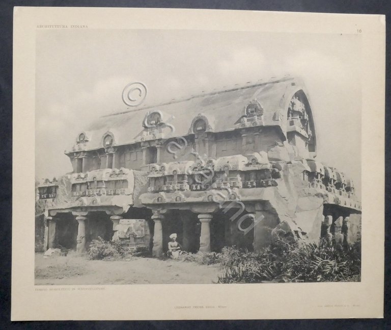 Architettura Indiana - TAVOLE - Leonardo Preiss Editore - 1912