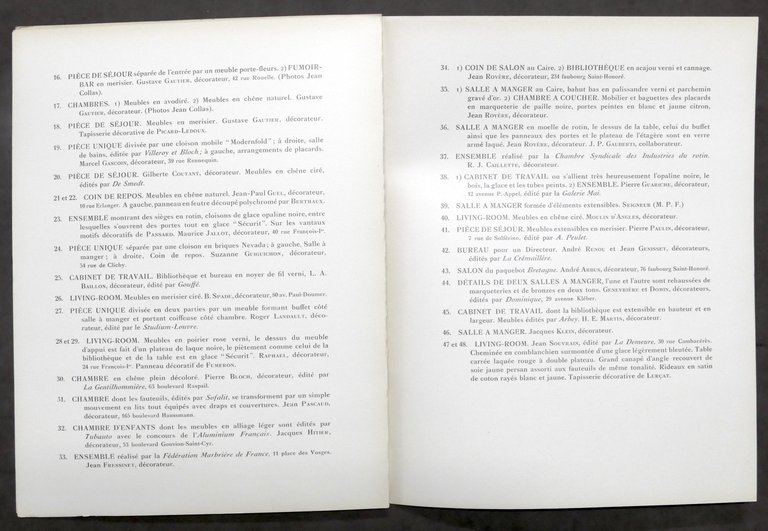 Arredamento - Ensembles Mobiliers - Vol. 13 - 1953