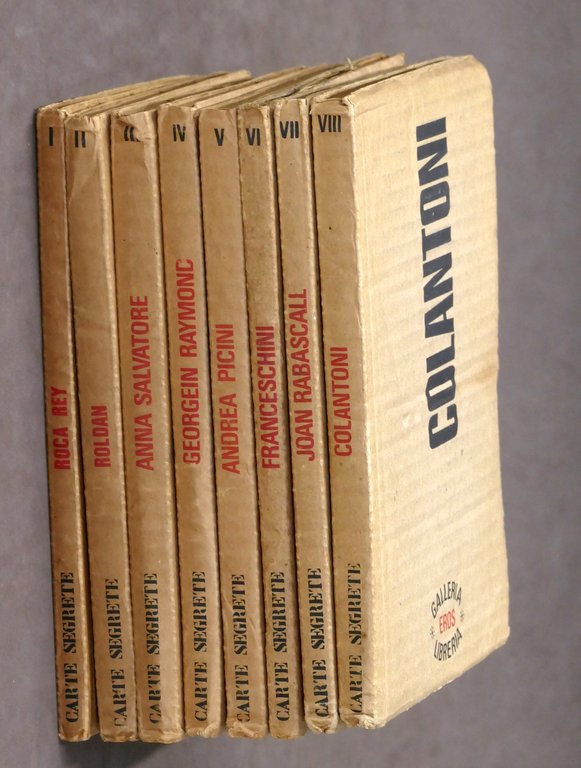  Arte contemporanea Galleria Eros 1973 / 1974 Opera completa - Carte Segrete