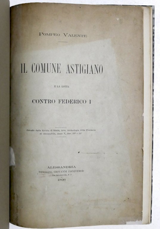 Asti - P. Valente - Il Comune Astigiano e la …