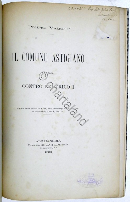 Asti - P. Valente - Il Comune Astigiano e la …