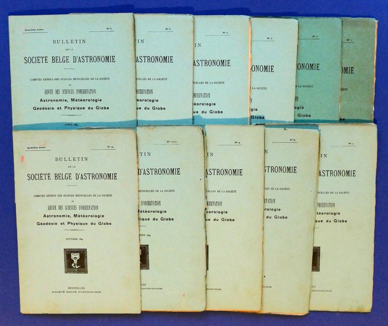 Astronomia - Bulletin Societè Belge d'Astronomie - Anno completo 1898 RARO