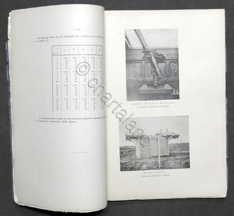 Astronomia - Estacion Astronomica de Oncativo - 1^ ed. 1908