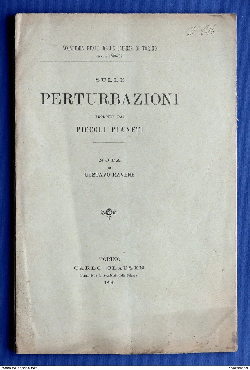 Astronomia - G. Ravenè - Sulle perturbazioni prodotte dai piccoli …