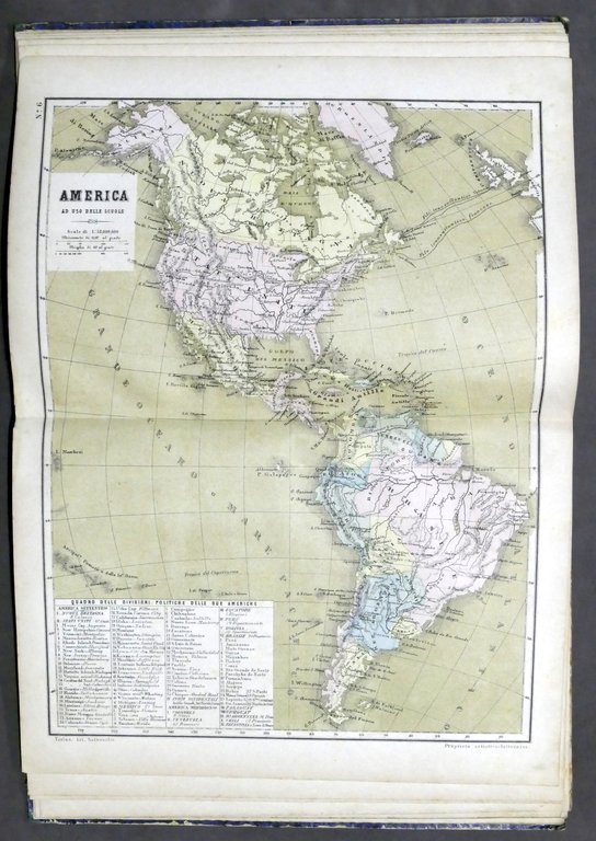 Atlante geografico ad uso delle scuole - 25 carte miniate …
