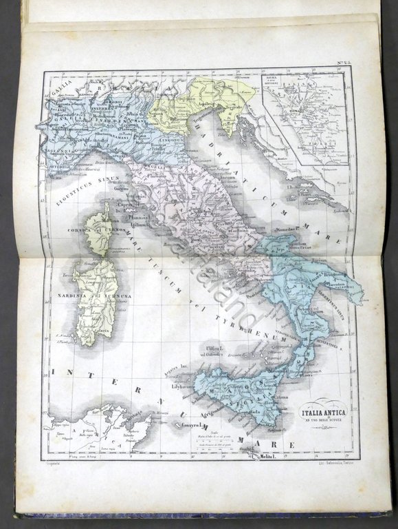 Atlante geografico ad uso delle scuole - 25 carte miniate …