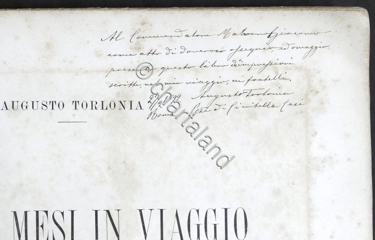 Augusto Torlonia - Undici Mesi in Viaggio - 1^ ed. …