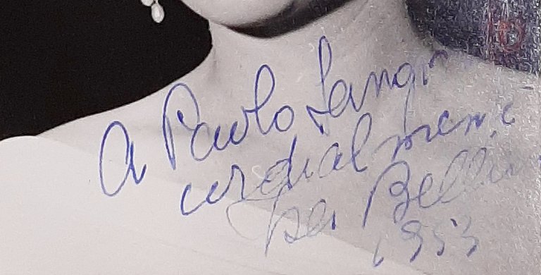 Autografo - Dedica su fotocartolina dell' atrice, cantante Isa Bellini … | Immagine Gallery 3