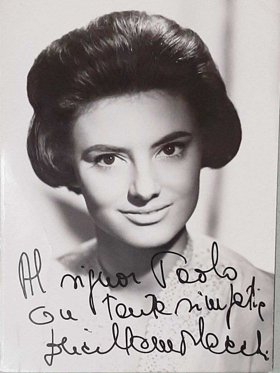 Autografo - Dedica su Fotocartolina della soprano Lucilla Morlacchi - …
