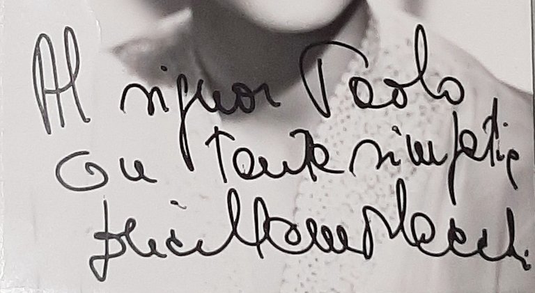 Autografo - Dedica su Fotocartolina della soprano Lucilla Morlacchi - …