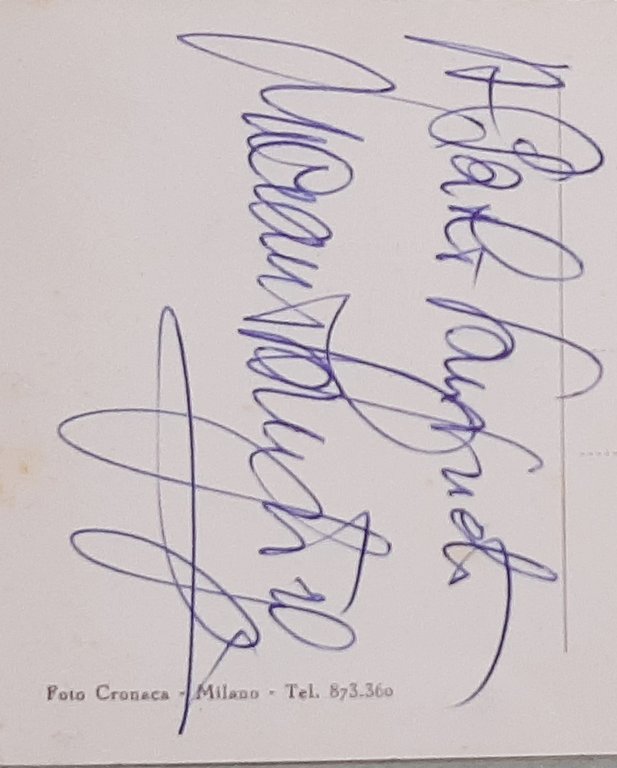 Autografo - Fotocartolina del Pianista Luciano Sangiorgi - anni 60 | Immagine Gallery 3