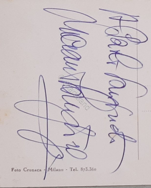 Autografo - Fotocartolina del Pianista Luciano Sangiorgi - anni 60 | Immagine Gallery 2
