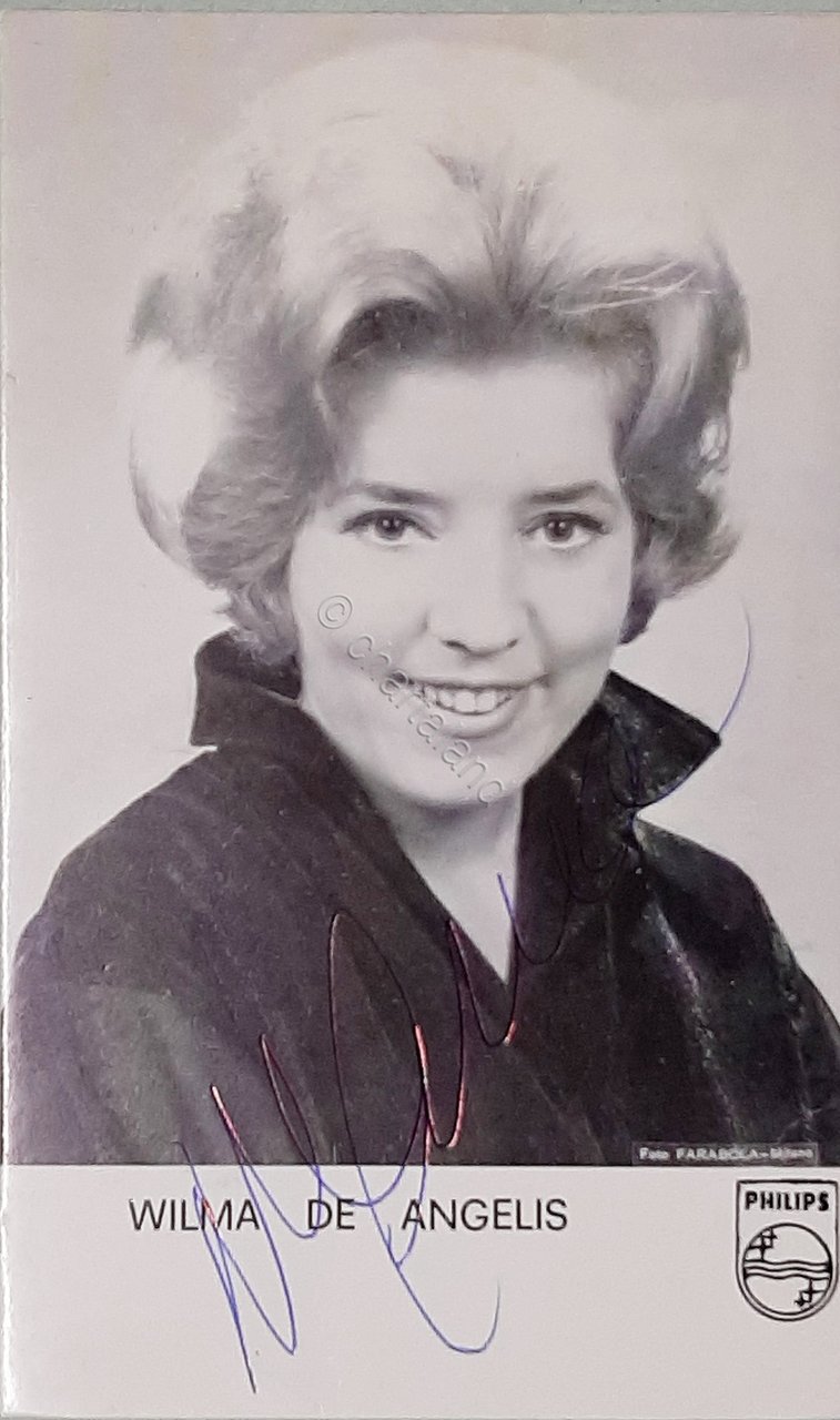 Autografo - Fotocartolina della cantante, attrice Wilma De Angelis - … | Immagine principale