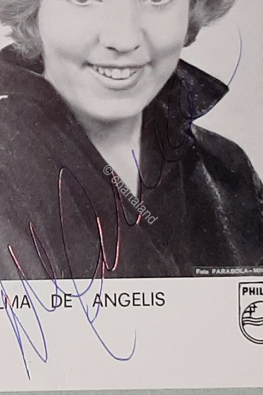 Autografo - Fotocartolina della cantante, attrice Wilma De Angelis - … | Immagine Gallery 4