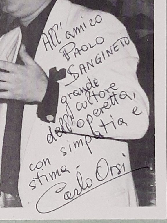 Autografo -Dedica su Fotocartolina del Artista Carlo Orsi - anni … | Immagine Gallery 3