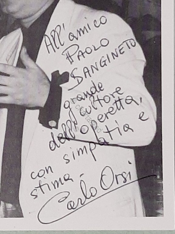 Autografo -Dedica su Fotocartolina del Artista Carlo Orsi - anni … | Immagine Gallery 4