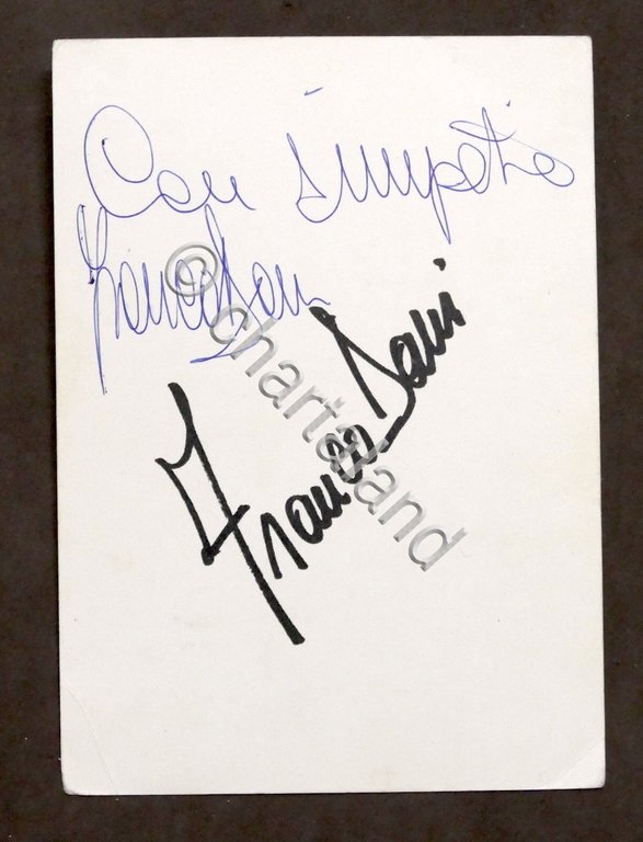 Autografo cantante attore fotoromanzi Franco Dani - anni '70