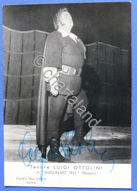 Autografo del tenore Luigi Ottolini - 1970 | Immagine Gallery 2