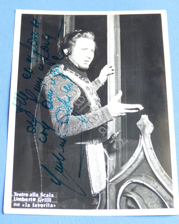 Autografo del tenore Umberto Grilli - Stagione 1974-75 | Immagine Gallery 1