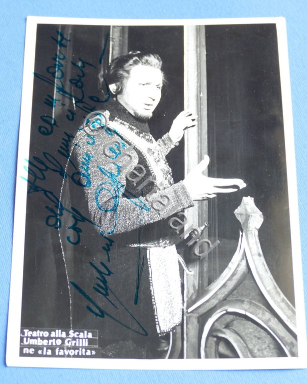 Autografo del tenore Umberto Grilli - Stagione 1974-75