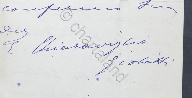 Autografo di Enrichetta Chiaraviglio-Giolitti (figlia di Giovanni Giolitti) 1927 | Immagine Gallery 2