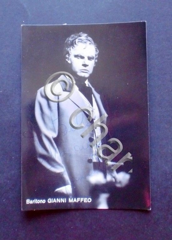 Autografo e fotografia - Baritono - Gianni Maffeo - 1921 | Immagine Gallery 2