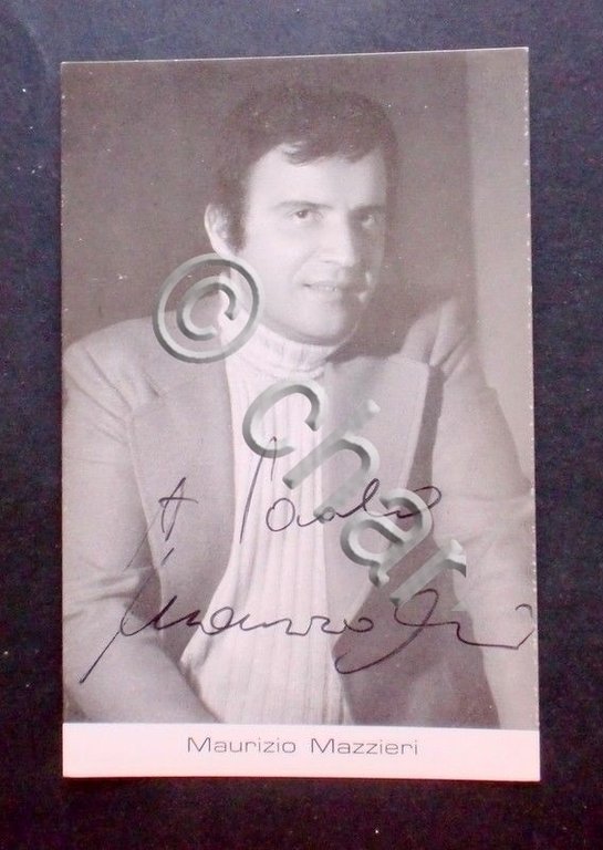Autografo di Maurizio Mazzieri cantante lirico - 1970 ca. | Immagine Gallery 2