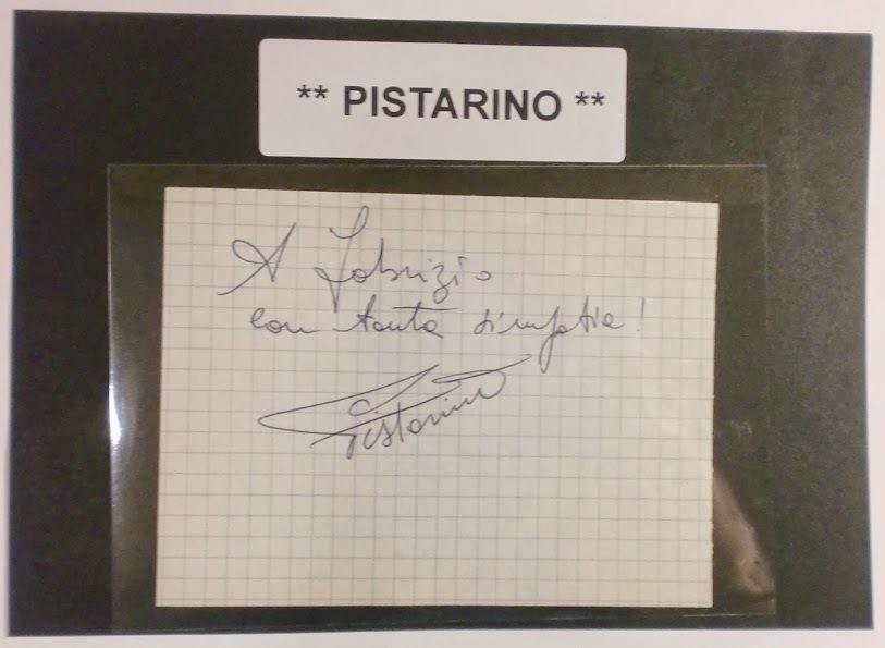 Autografo originale Pistarino - foglietto - 1985 ca. 149 | Immagine principale
