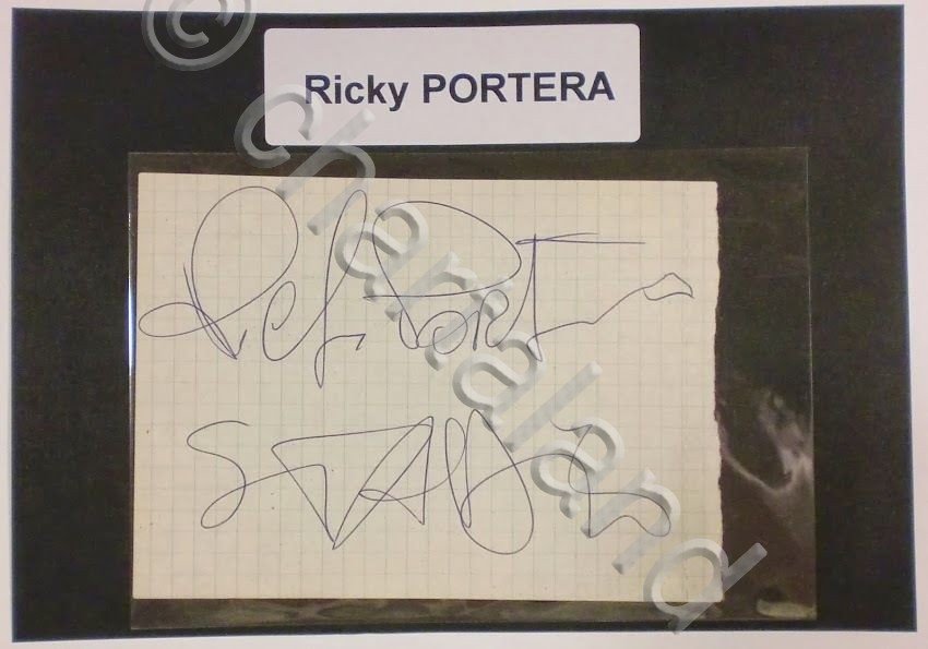 Autografo originale Ricky Portera - foglietto - 1985 ca. 439