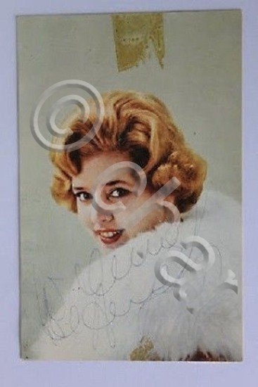 Autografo su cartolina di Wilma de Angelis '50 artista