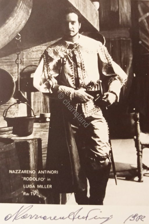 Autografo su Cartoncino Fotografico - Nazzareno Antinori - Tenore - … | Immagine Gallery 2