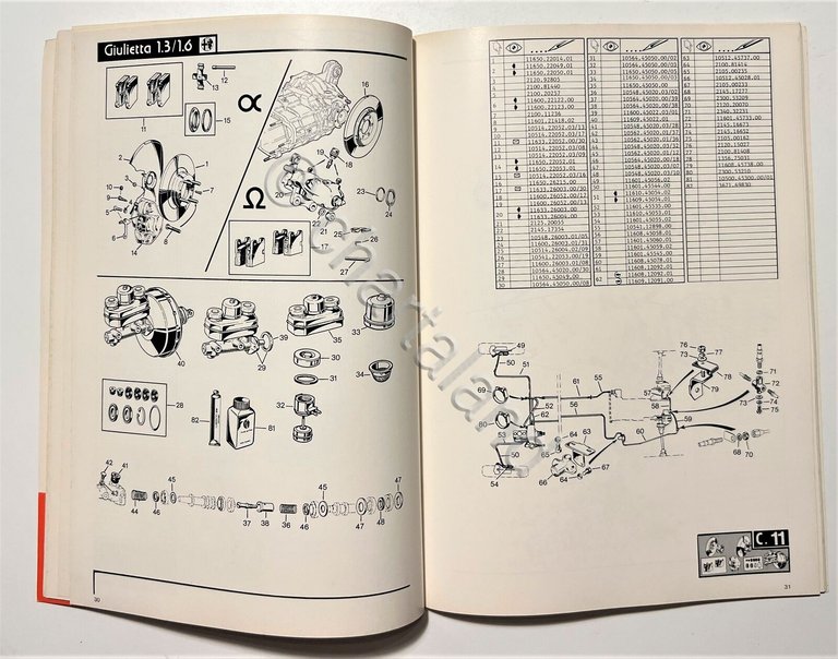 Automobilismo - Alfa Romeo Giulietta 1.3/1.6 - Catalogo Rapido Ricambi …