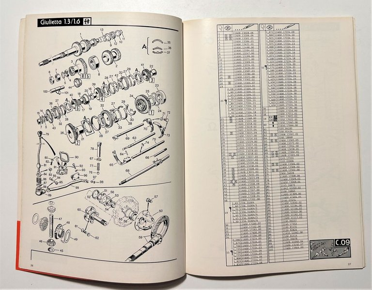 Automobilismo - Alfa Romeo Giulietta 1.3/1.6 - Catalogo Rapido Ricambi …