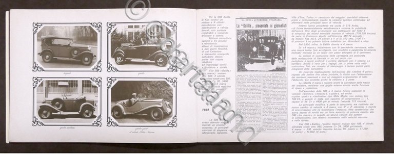 Automobilismo - Fiat - Dalla 508 alla 128 - ed. …