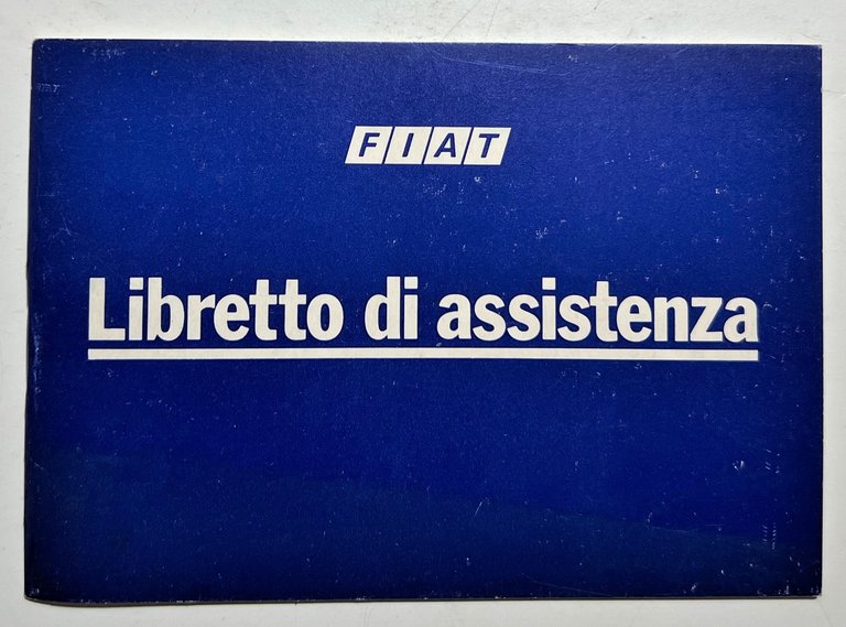 Automobilismo - FIAT - Libretto di assistenza - Anni '80