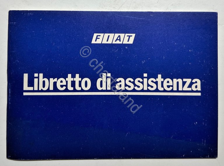 Automobilismo - FIAT - Libretto di assistenza - Anni '80