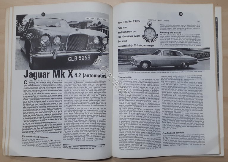 Automobilismo - Jaguar Cars 1964 - 1968 ed. Brookland Books
