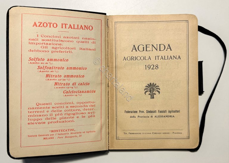 Azienda Agricola Italiana - ed. 1928 Federazione Sindacati Fascisti Alessandria