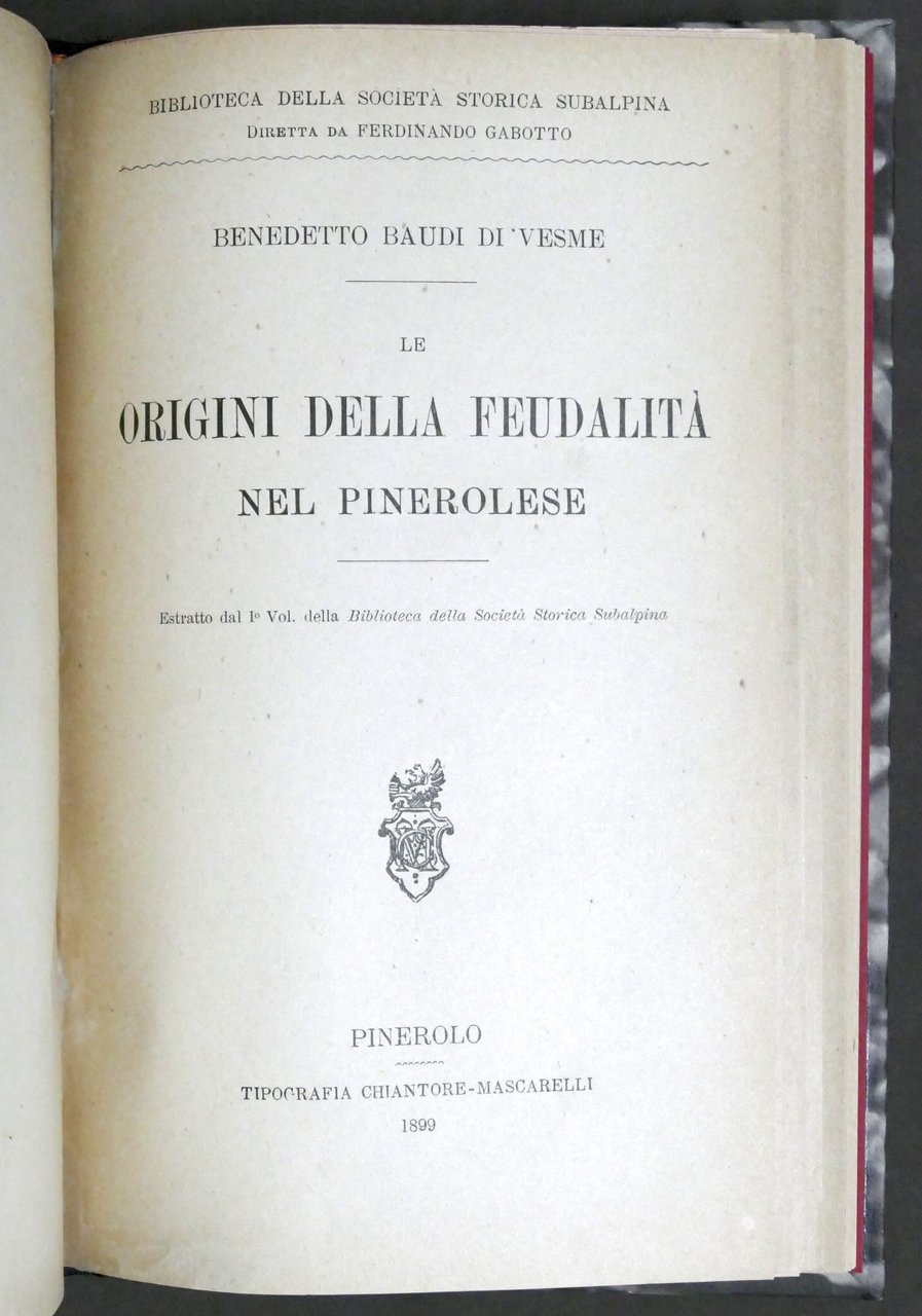 B. Baudi di Vesme - Le origini della feudalità nel …