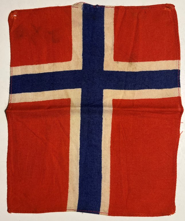 Bandierina Gagliardetto - Moto Vespa - Norvegia - Anni '60 