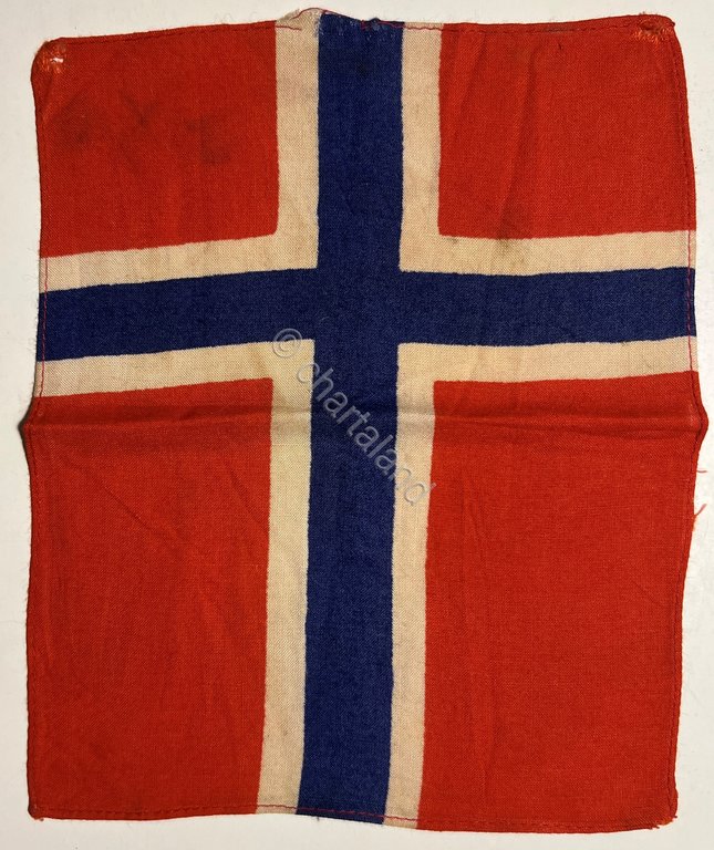 Bandierina Gagliardetto - Moto Vespa - Norvegia - Anni '60