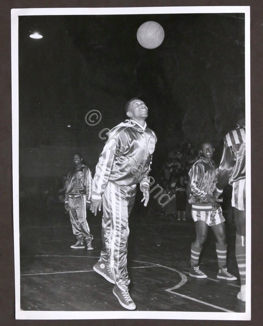 Basket - Fotografia originale Harlem Globetrotters - pre-partita - anni …