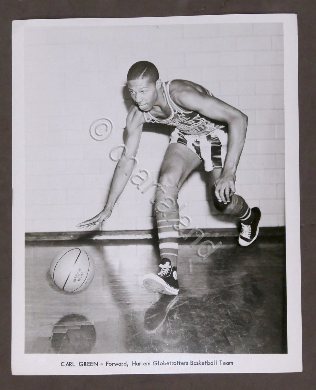 Basket - Harlem Globetrotters - Fotografia giocatore Carl Green - …