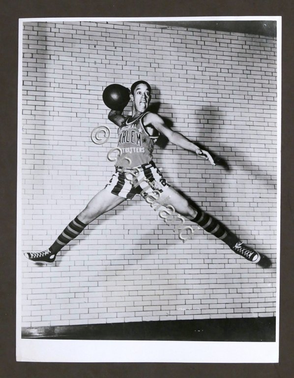 Basket - Harlem Globetrotters - Fotografia giocatore Chuck Holton - …